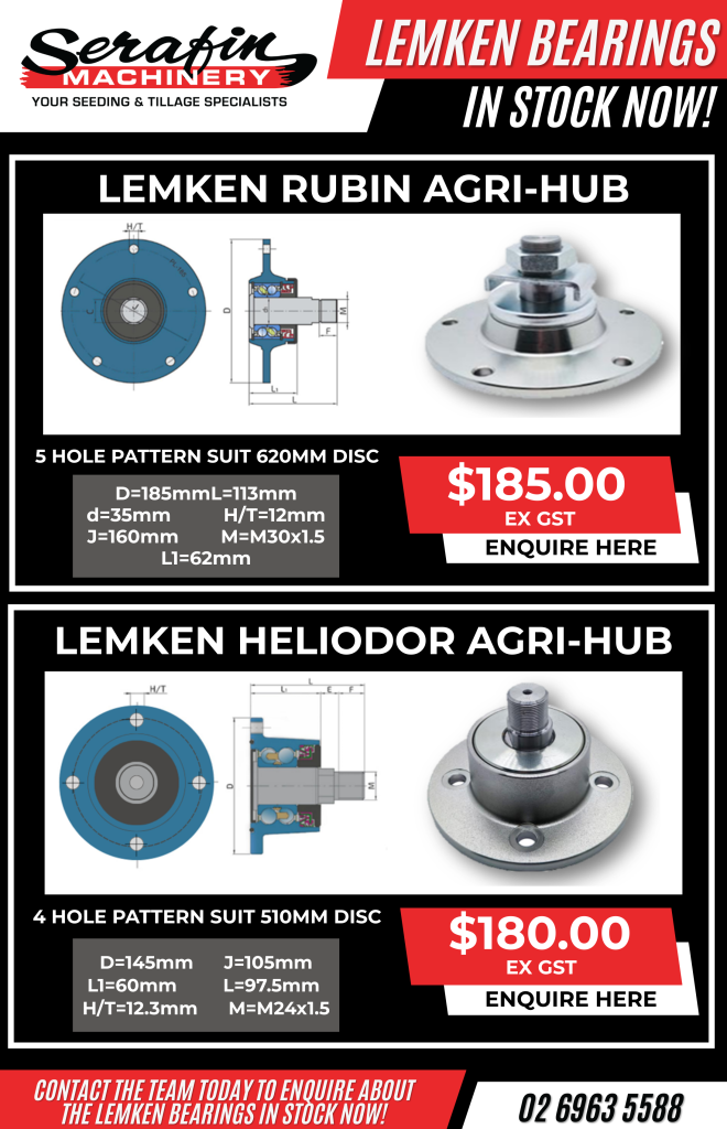 LEMKEN BEARINGS IN STOCK NOW! -