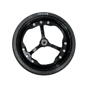 DEPTH WHEEL ASSY 400X110 NARROW LIP FITTED WITH A 3 SPOKE HUB & 5203KYY2 BEARING - 300004