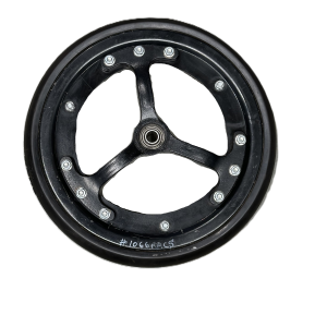 BUCO NARROW DEPTH WHEEL COMPLETE 2-1/8" x 16" WITH 3 SPOKE RIM & 5203KYY2 BEARING - 10066RACS